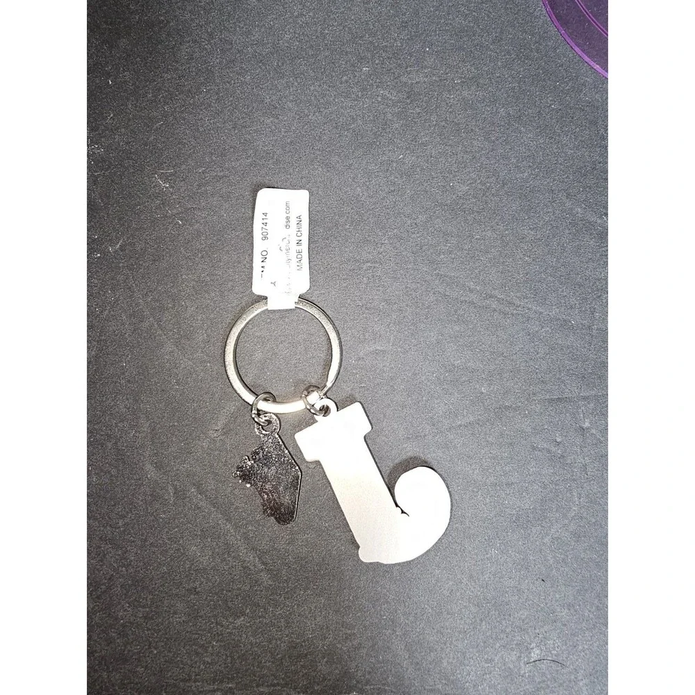 J Las Vegas Keychain Personalized Letter J Souvenir Metal Keyring J Vegas Gift